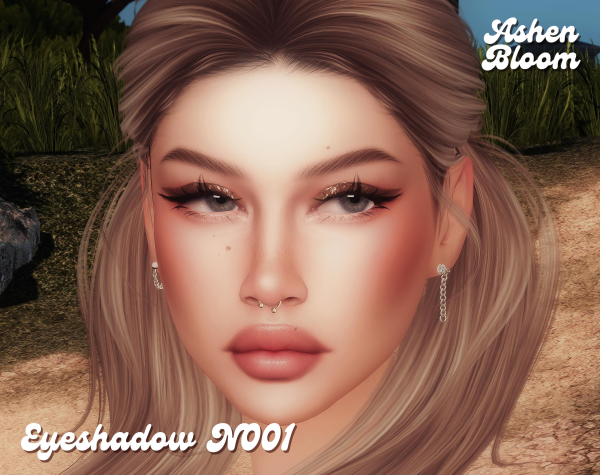 Alpha Eyeshadow N001 AshenBloom by simsfinds - The Sims 4 Custom Content