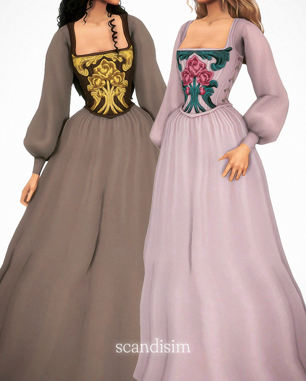 Maxis Match Regal Dress by simsfinds - The Sims 4 Custom Content